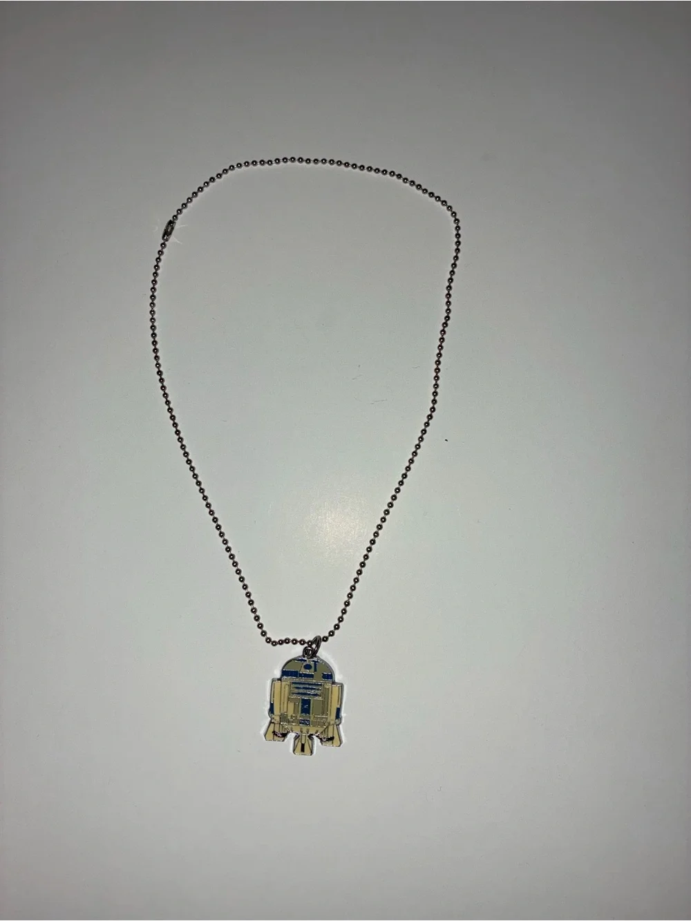 R2D2 Pendant Necklace with Silver Chain